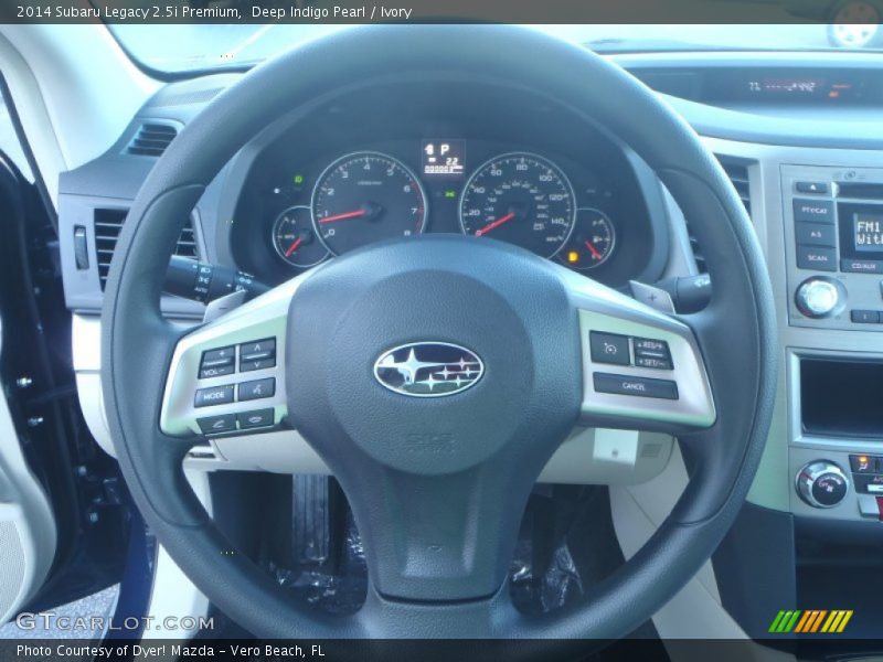 Deep Indigo Pearl / Ivory 2014 Subaru Legacy 2.5i Premium