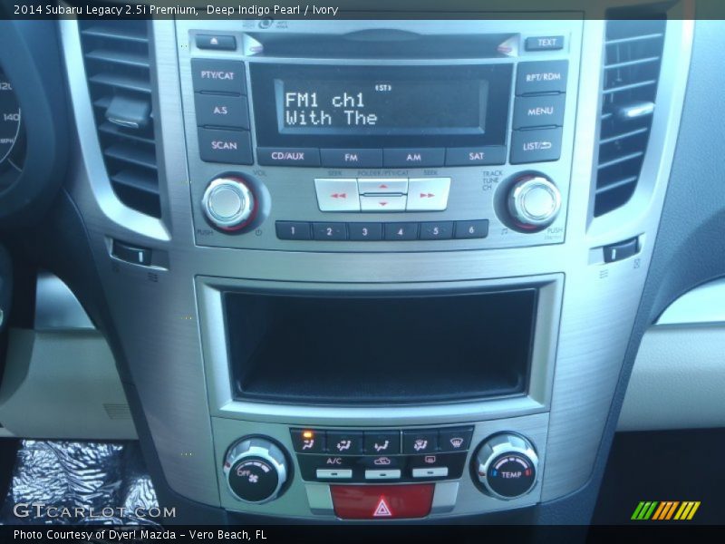 Deep Indigo Pearl / Ivory 2014 Subaru Legacy 2.5i Premium