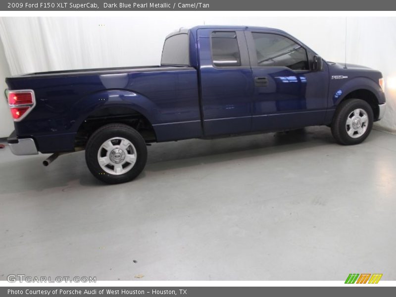 Dark Blue Pearl Metallic / Camel/Tan 2009 Ford F150 XLT SuperCab