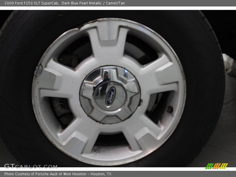 Dark Blue Pearl Metallic / Camel/Tan 2009 Ford F150 XLT SuperCab