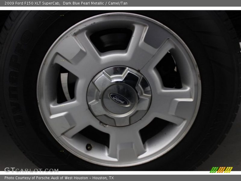 Dark Blue Pearl Metallic / Camel/Tan 2009 Ford F150 XLT SuperCab