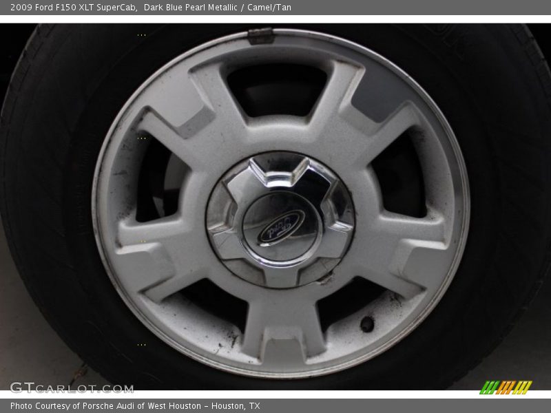 Dark Blue Pearl Metallic / Camel/Tan 2009 Ford F150 XLT SuperCab