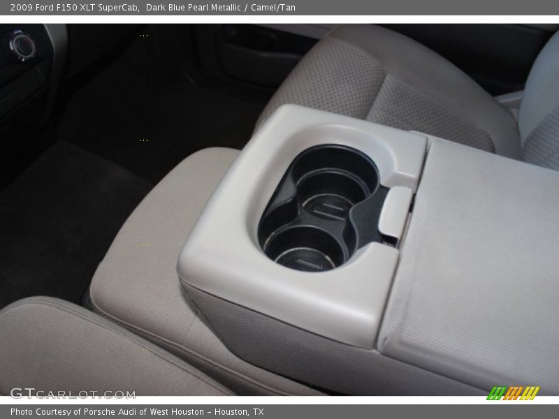 Dark Blue Pearl Metallic / Camel/Tan 2009 Ford F150 XLT SuperCab