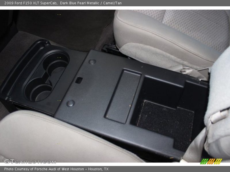 Dark Blue Pearl Metallic / Camel/Tan 2009 Ford F150 XLT SuperCab