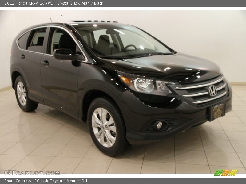 Crystal Black Pearl / Black 2012 Honda CR-V EX 4WD