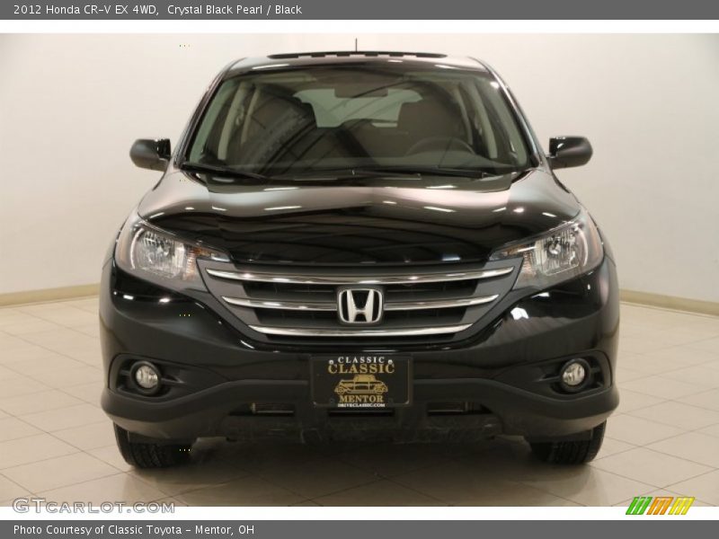 Crystal Black Pearl / Black 2012 Honda CR-V EX 4WD