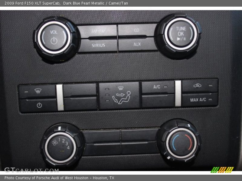 Dark Blue Pearl Metallic / Camel/Tan 2009 Ford F150 XLT SuperCab
