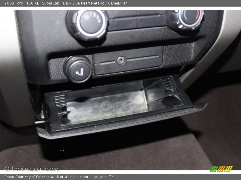 Dark Blue Pearl Metallic / Camel/Tan 2009 Ford F150 XLT SuperCab