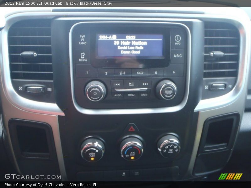 Black / Black/Diesel Gray 2013 Ram 1500 SLT Quad Cab