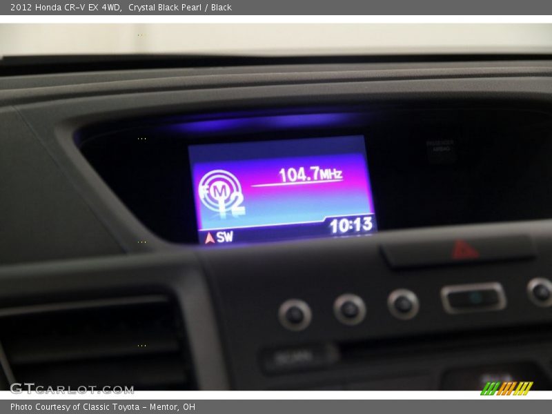 Crystal Black Pearl / Black 2012 Honda CR-V EX 4WD