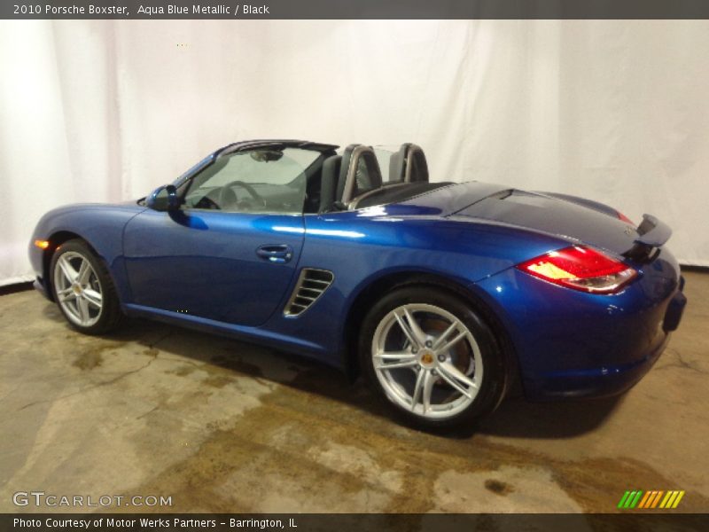 Aqua Blue Metallic / Black 2010 Porsche Boxster
