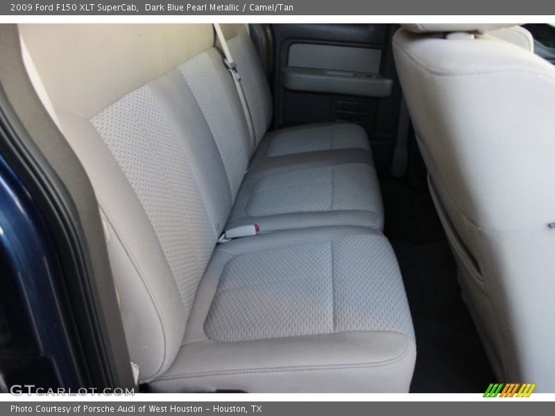 Dark Blue Pearl Metallic / Camel/Tan 2009 Ford F150 XLT SuperCab