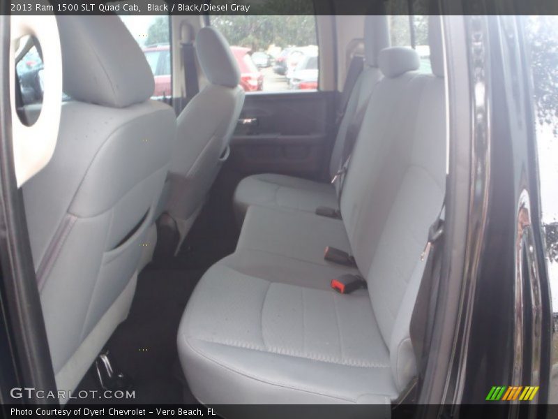 Black / Black/Diesel Gray 2013 Ram 1500 SLT Quad Cab