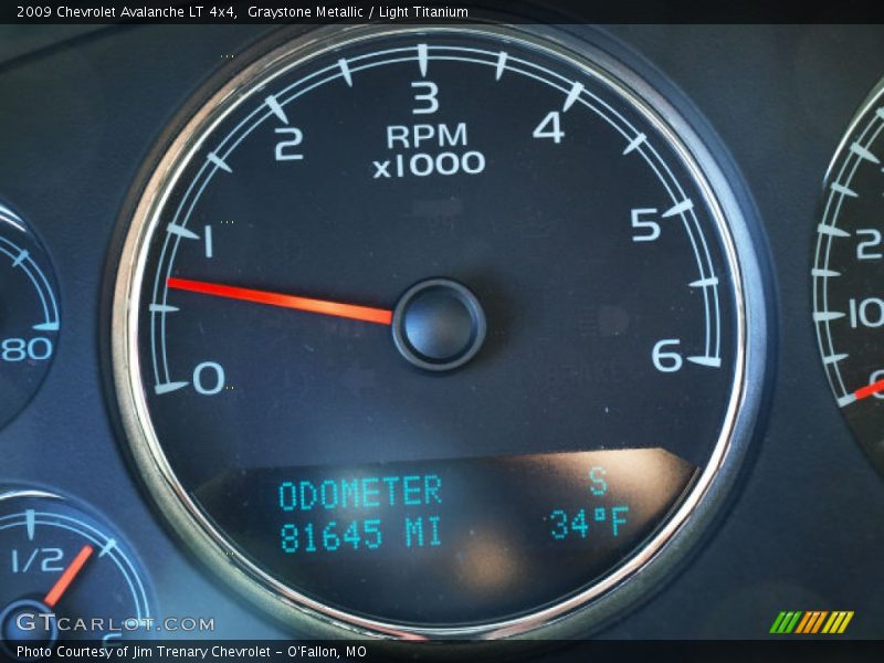 Graystone Metallic / Light Titanium 2009 Chevrolet Avalanche LT 4x4