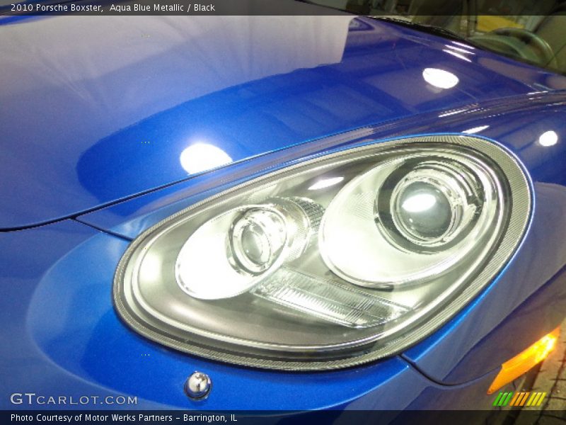 Aqua Blue Metallic / Black 2010 Porsche Boxster
