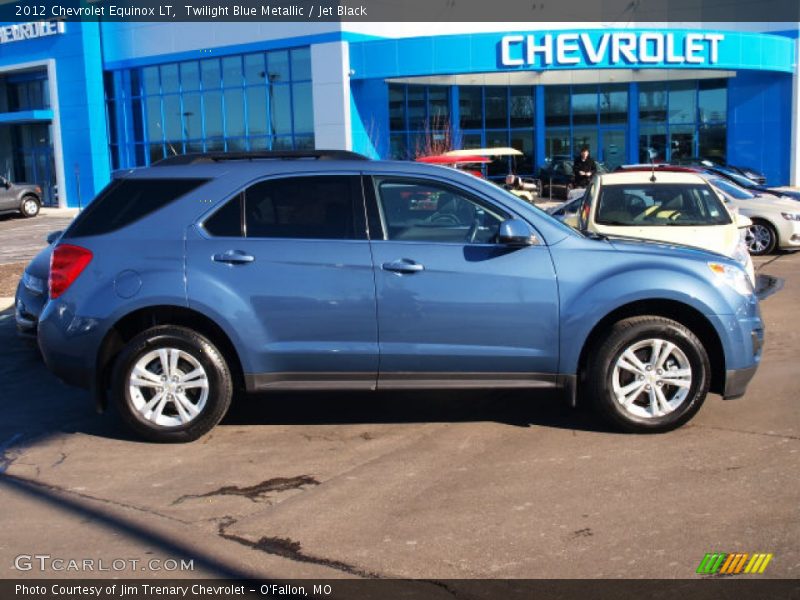 Twilight Blue Metallic / Jet Black 2012 Chevrolet Equinox LT