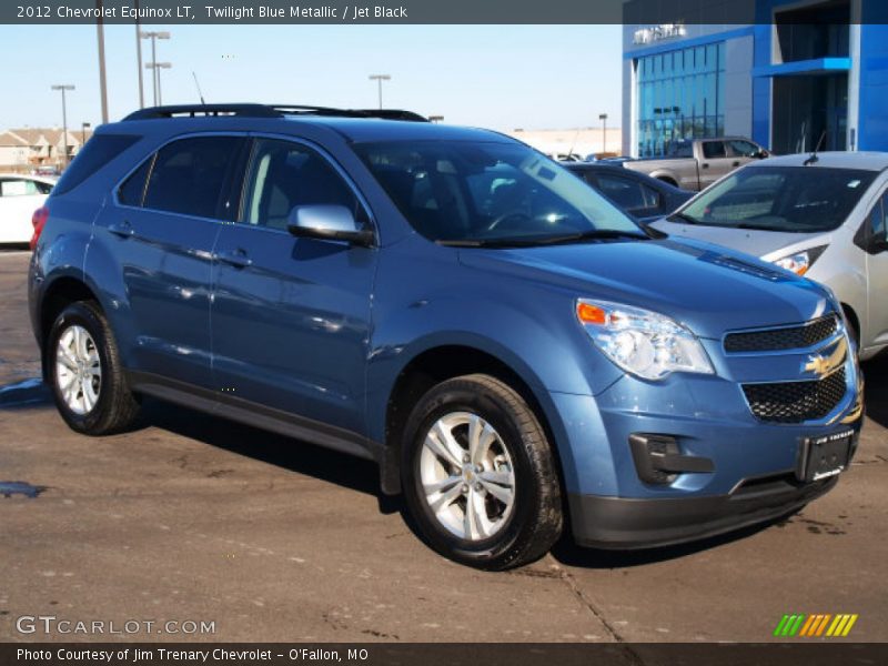 Twilight Blue Metallic / Jet Black 2012 Chevrolet Equinox LT