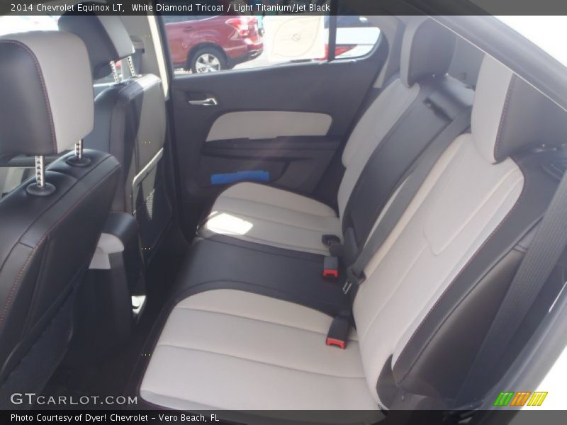 White Diamond Tricoat / Light Titanium/Jet Black 2014 Chevrolet Equinox LT