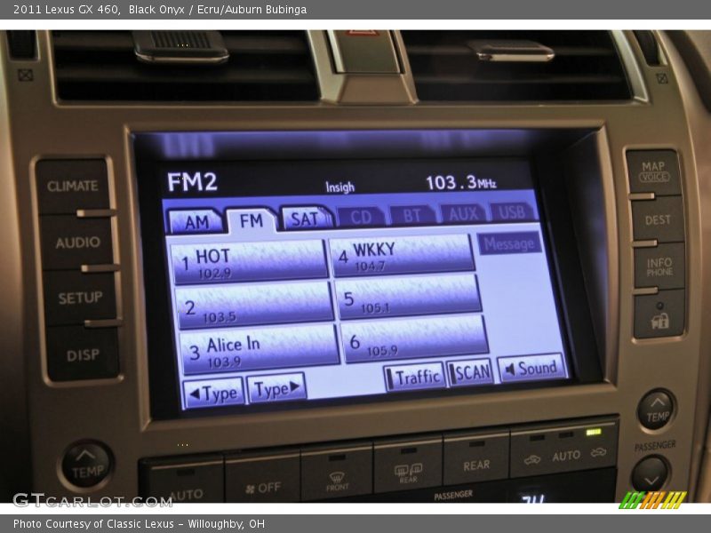 Black Onyx / Ecru/Auburn Bubinga 2011 Lexus GX 460