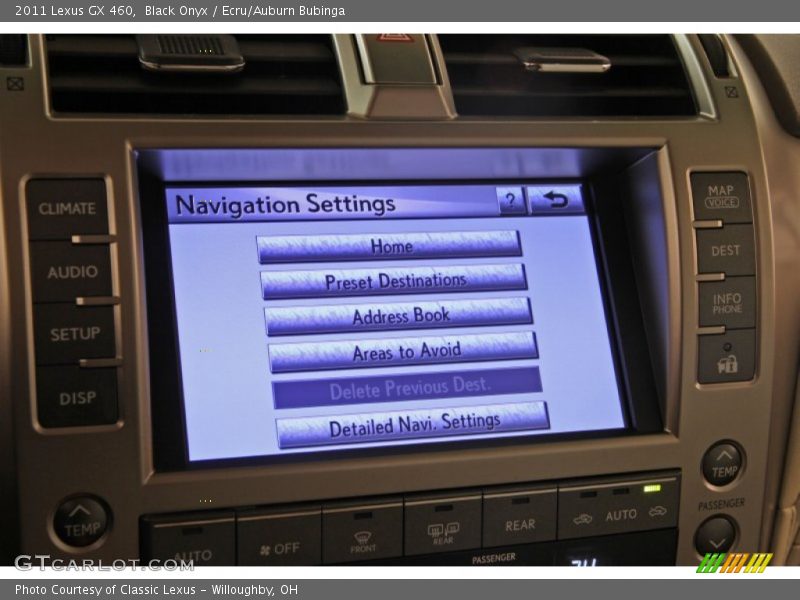 Black Onyx / Ecru/Auburn Bubinga 2011 Lexus GX 460