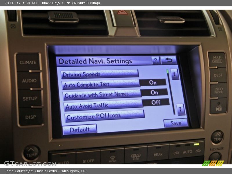 Black Onyx / Ecru/Auburn Bubinga 2011 Lexus GX 460