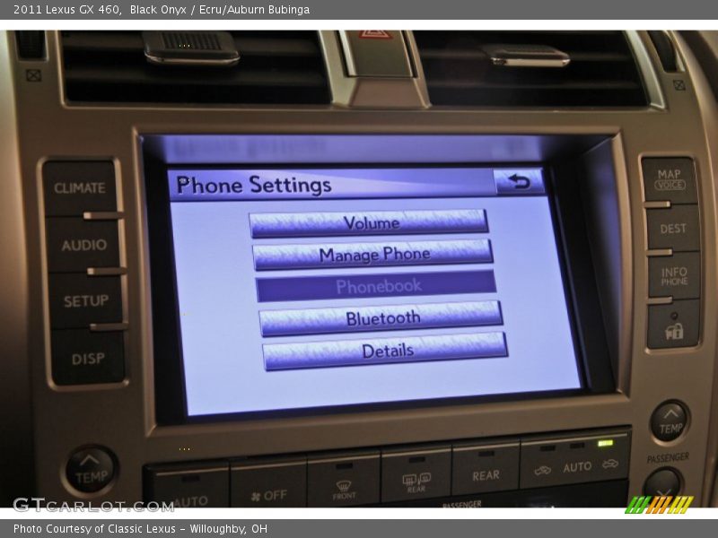 Black Onyx / Ecru/Auburn Bubinga 2011 Lexus GX 460