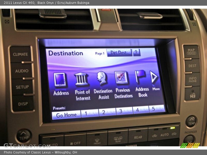 Black Onyx / Ecru/Auburn Bubinga 2011 Lexus GX 460