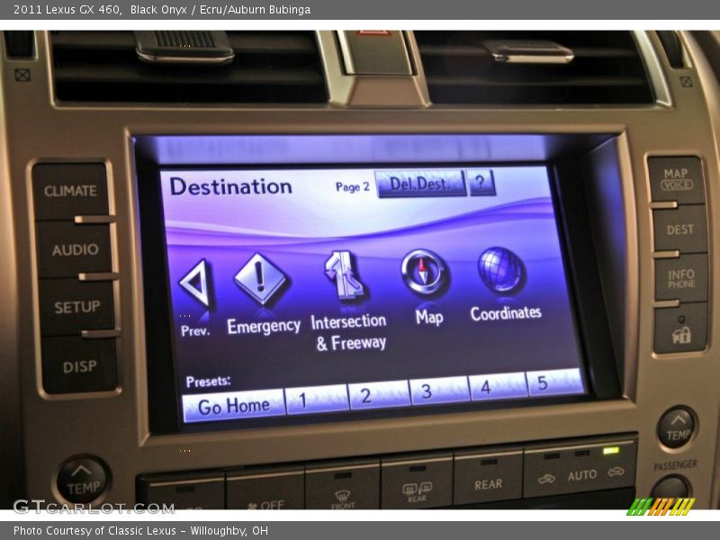 Black Onyx / Ecru/Auburn Bubinga 2011 Lexus GX 460