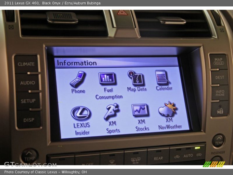Black Onyx / Ecru/Auburn Bubinga 2011 Lexus GX 460