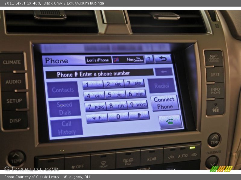 Black Onyx / Ecru/Auburn Bubinga 2011 Lexus GX 460