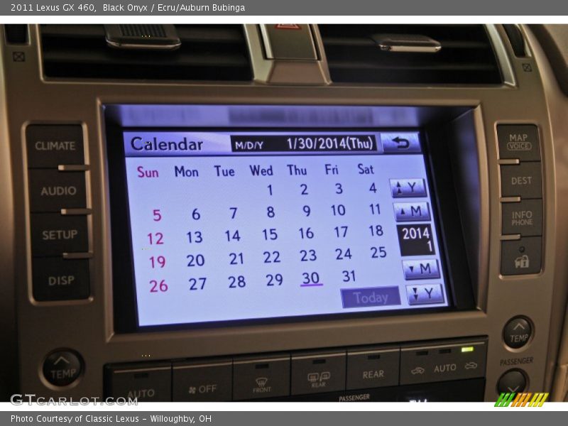 Black Onyx / Ecru/Auburn Bubinga 2011 Lexus GX 460