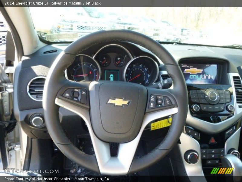 Silver Ice Metallic / Jet Black 2014 Chevrolet Cruze LT