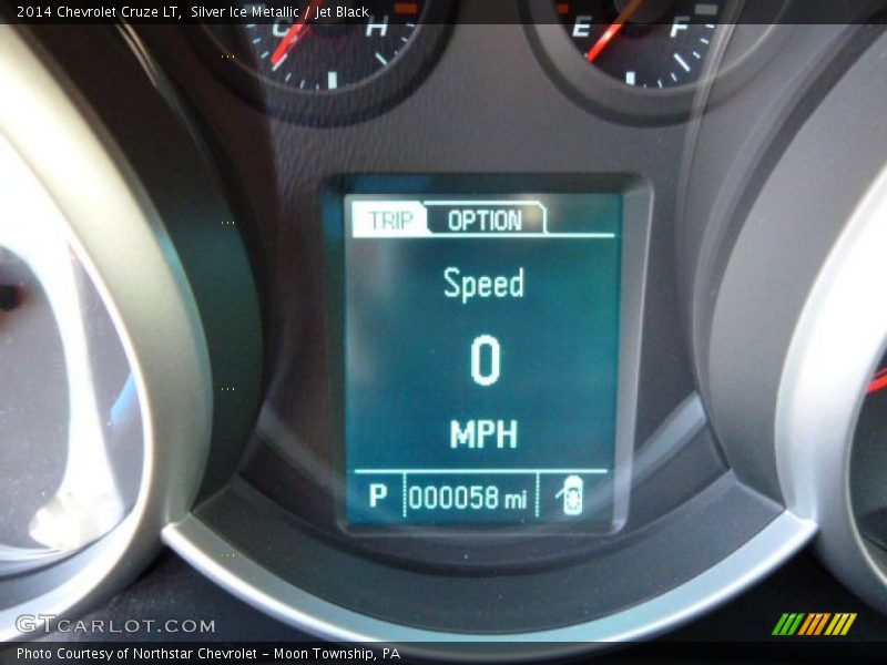 Silver Ice Metallic / Jet Black 2014 Chevrolet Cruze LT