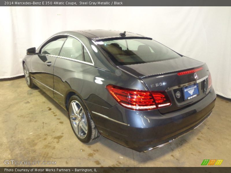 Steel Gray Metallic / Black 2014 Mercedes-Benz E 350 4Matic Coupe