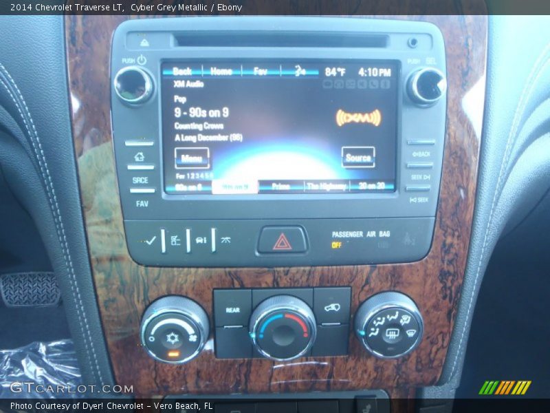 Cyber Grey Metallic / Ebony 2014 Chevrolet Traverse LT
