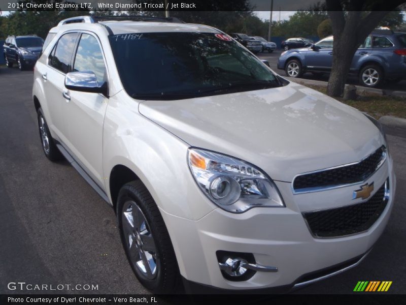 White Diamond Tricoat / Jet Black 2014 Chevrolet Equinox LTZ