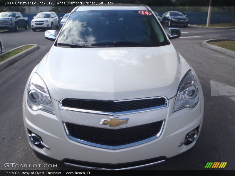 White Diamond Tricoat / Jet Black 2014 Chevrolet Equinox LTZ