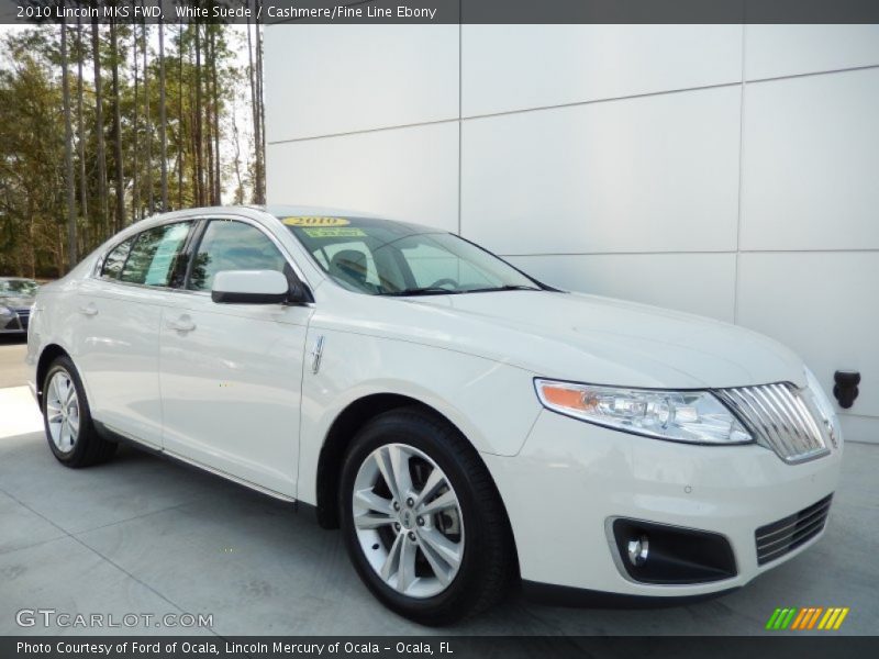 White Suede / Cashmere/Fine Line Ebony 2010 Lincoln MKS FWD