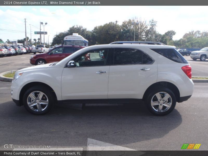 White Diamond Tricoat / Jet Black 2014 Chevrolet Equinox LTZ