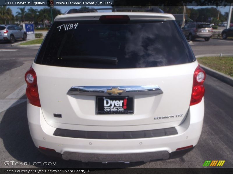 White Diamond Tricoat / Jet Black 2014 Chevrolet Equinox LTZ