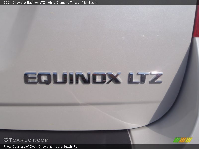 White Diamond Tricoat / Jet Black 2014 Chevrolet Equinox LTZ