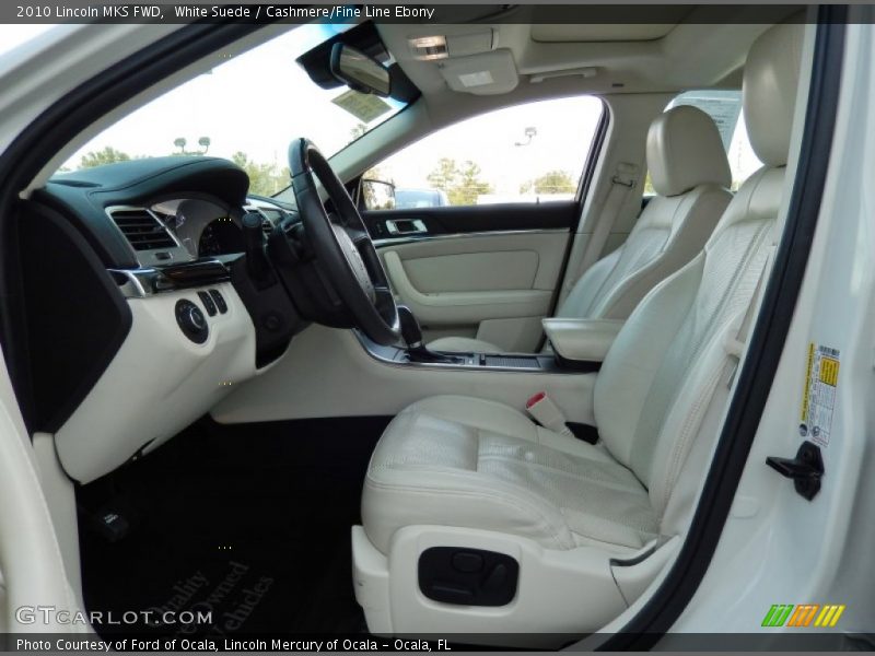 White Suede / Cashmere/Fine Line Ebony 2010 Lincoln MKS FWD