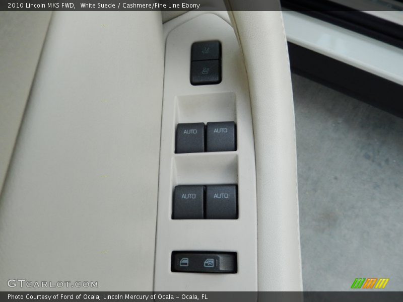 White Suede / Cashmere/Fine Line Ebony 2010 Lincoln MKS FWD