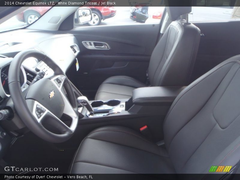 White Diamond Tricoat / Jet Black 2014 Chevrolet Equinox LTZ