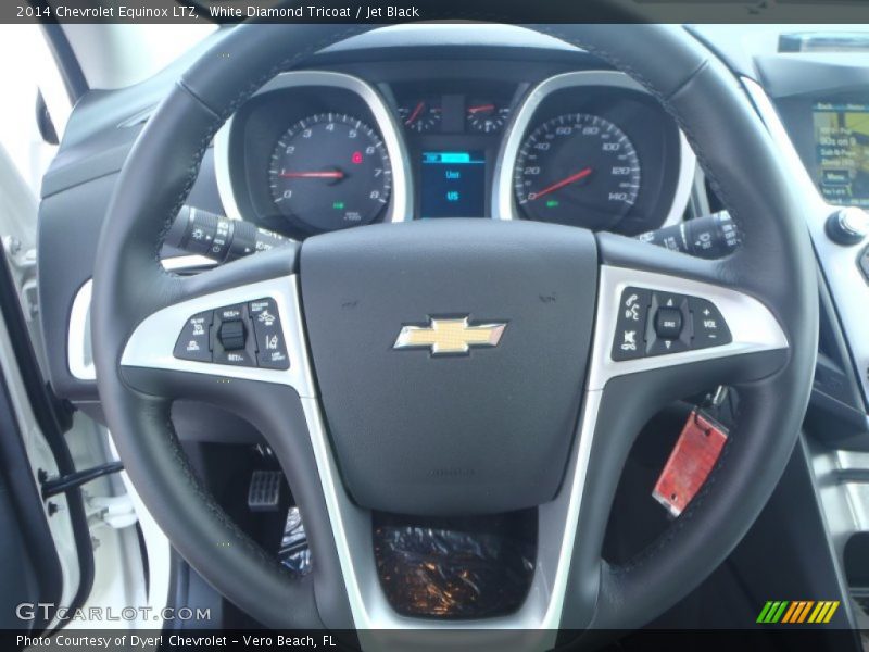White Diamond Tricoat / Jet Black 2014 Chevrolet Equinox LTZ