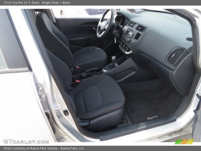 Bright Silver / Black 2013 Kia Rio LX 5-Door
