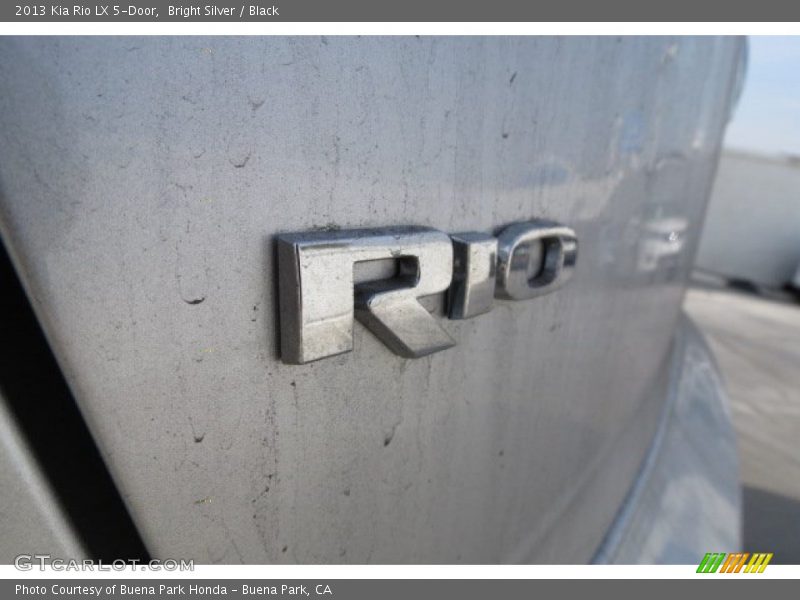 Bright Silver / Black 2013 Kia Rio LX 5-Door