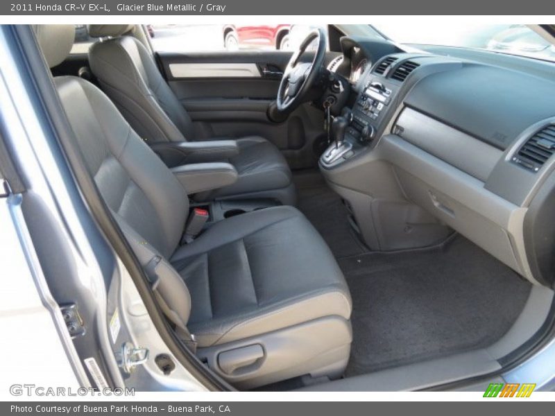 Glacier Blue Metallic / Gray 2011 Honda CR-V EX-L