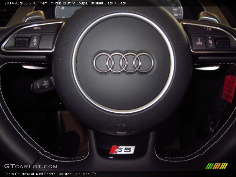 Brilliant Black / Black 2014 Audi S5 3.0T Premium Plus quattro Coupe