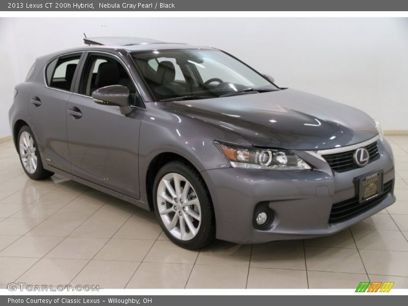 Nebula Gray Pearl / Black 2013 Lexus CT 200h Hybrid